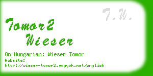 tomor2 wieser business card